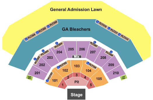 American Family Insurance Amphitheater Summerfest Seating Chart